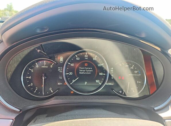 JM3TCBDY1P0633821 2023 MAZDA CX-9 Blue Instrument cluster view
