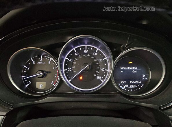 JM3TCBDY2H0138383 2017 MAZDA CX-9 Blue Instrument cluster view