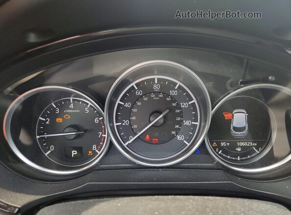 JM3TCBDY3J0232164 2018 MAZDA CX-9 Red ხელსაწყოთა პანელის ხედი