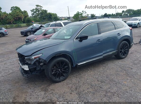 JM3TCBDY3N0625653 2022 MAZDA CX-9 Blue Առջևի ձախ երեք քառորդ տեսարան