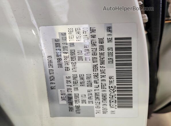JM3TCBDY6H0142436 2017 MAZDA CX-9 White Вид наклейки з VIN-кодом