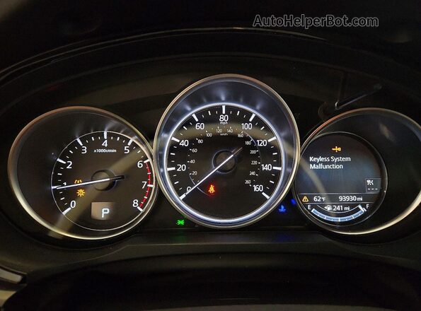 JM3TCBDY6H0142436 2017 MAZDA CX-9 White Вид щитка приладів