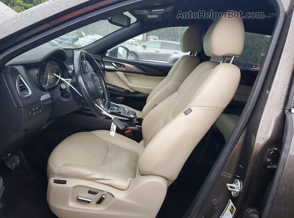 JM3TCBDY7G0120525 2016 MAZDA CX-9 Black Front interior view