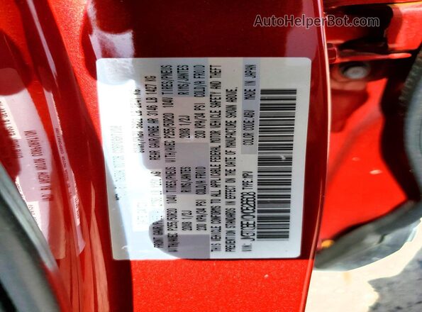 JM3TCBEY0M0526608 2021 MAZDA CX-9 Red Vista de la etiqueta del VIN