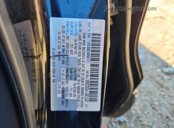 JM3TCBEY1M0533888 2021 MAZDA CX-9 Black Vista de la etiqueta del VIN