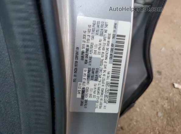 JM3TCBEY2G0112881 2016 MAZDA CX-9 Серебряный Вид наклейки с VIN-кодом