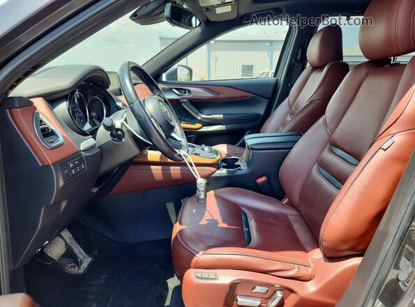 JM3TCBEY4H0139078 2017 MAZDA CX-9 Серый Вид салона спереди