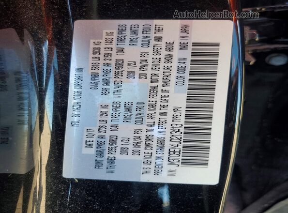JM3TCBEY4J0213413 2018 MAZDA CX-9 Black Вид наклейки з VIN-кодом