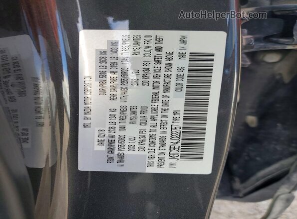 JM3TCBEY4J0222757 2018 MAZDA CX-9 Gray Вид наклейки з VIN-кодом