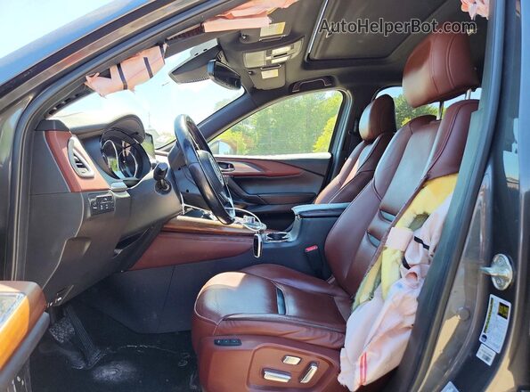 JM3TCBEY7J0205449 2018 MAZDA CX-9 Gray Вид салону спереду