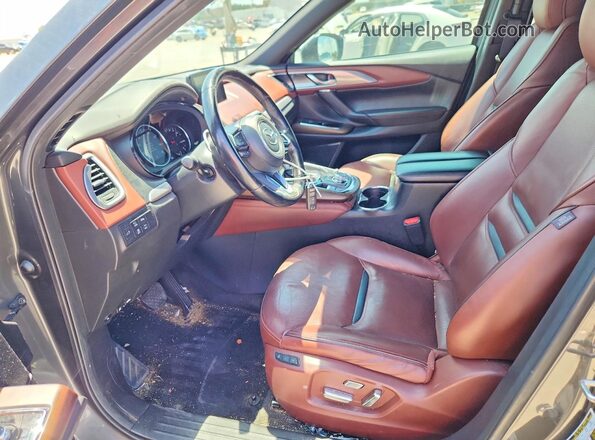 JM3TCBEY9K0303741 2019 MAZDA CX-9 Gray წინა სალონის ხედი