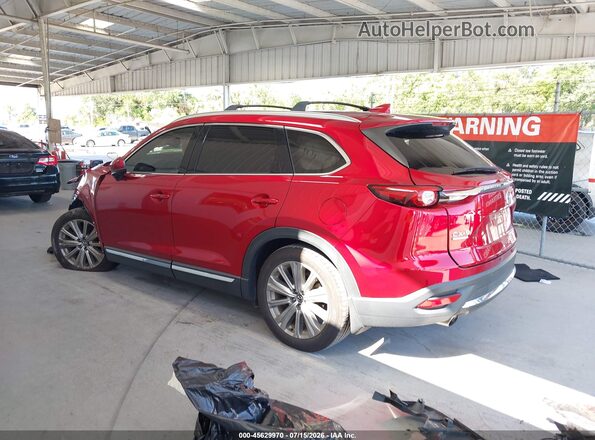 JM3TCBEY9M0523187 2021 MAZDA CX-9 Maroon Trasero izquierdo