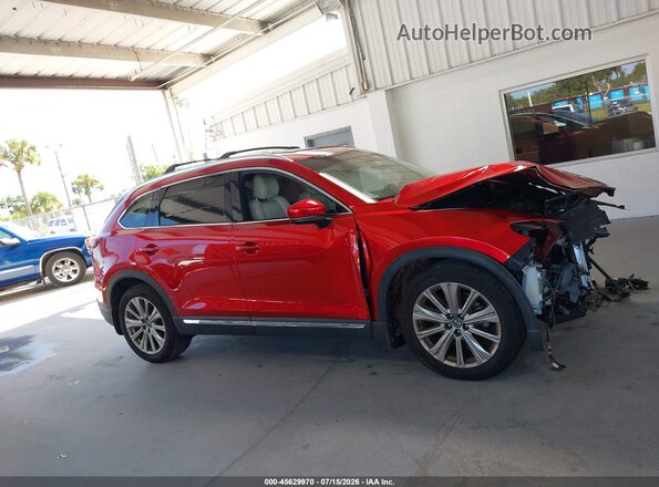 JM3TCBEY9M0523187 2021 MAZDA CX-9 Maroon Vista interior trasera