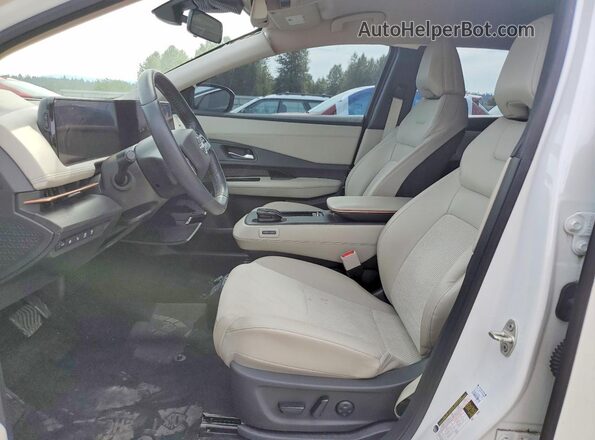 JN1AF0BA0PM407105 2023 NISSAN ARIYA White Вид салону спереду