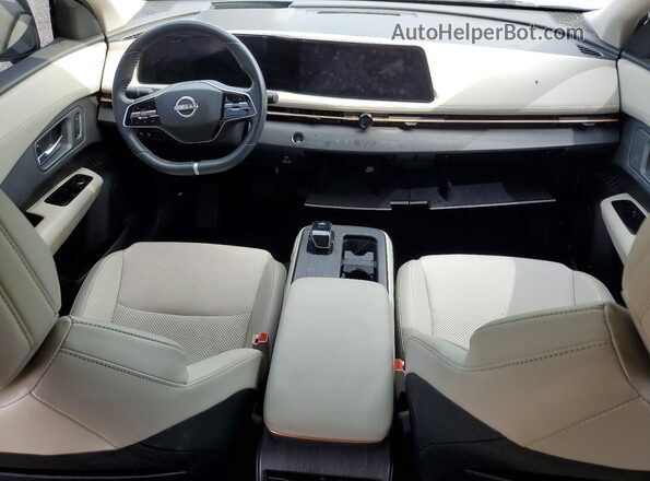 JN1AF0BA0PM407105 2023 NISSAN ARIYA White Вид панелі приладів