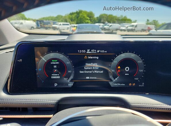 JN1AF0BA0PM407797 2023 NISSAN ARIYA Black Instrument cluster view