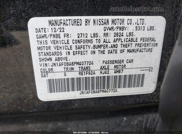 JN1AF0BA6PM407724 2023 NISSAN ARIYA Black Engine compartment view