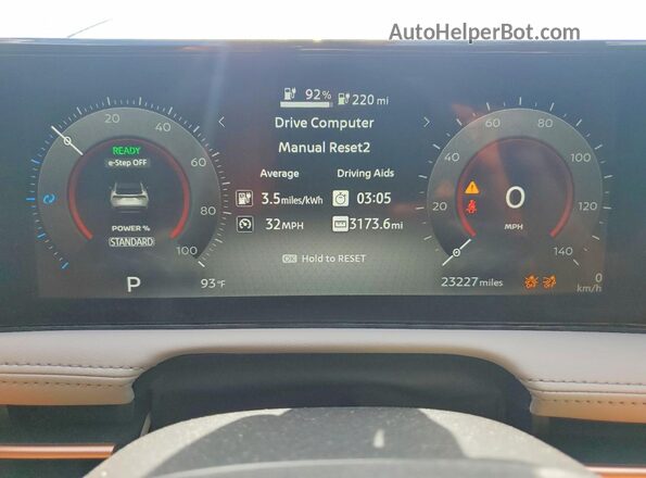 JN1AF0BA9RM435326 2024 NISSAN ARIYA Gray Widok zestawu wskaźników