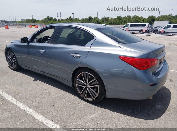 JN1AV7AP1HM890042 2017 INFINITI Q50 HYBRID Light Blue Rear left