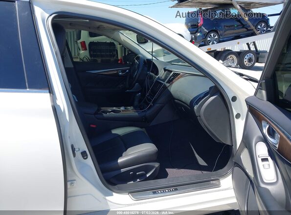 JN1AV7AP2JM160033 2018 INFINITI Q50 HYBRID White წინა სალონის ხედი
