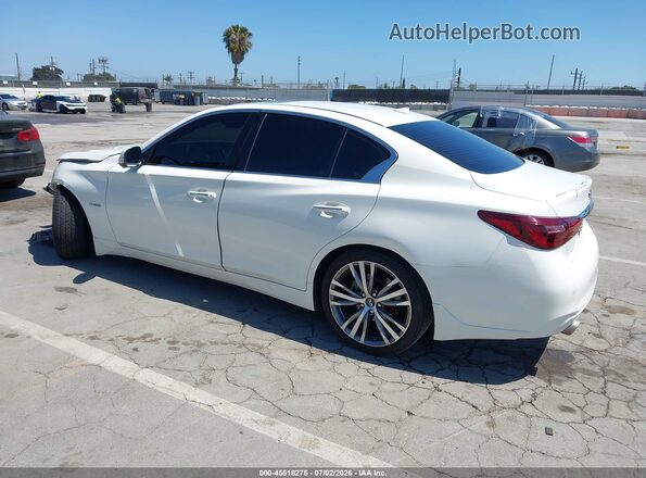JN1AV7AP2JM160033 2018 INFINITI Q50 HYBRID White უკანა მარცხენა