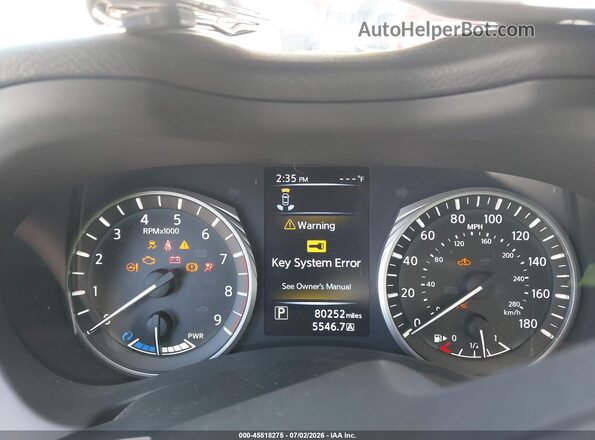 JN1AV7AP2JM160033 2018 INFINITI Q50 HYBRID White უკანა სავარძლების ხედი