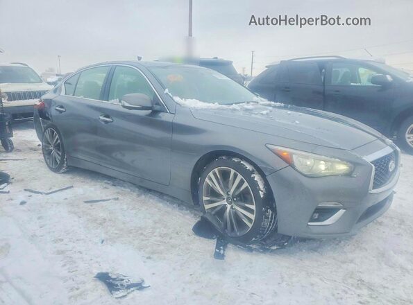 JN1AV7AR4JM540041 2018 INFINITI Q50 Gray Передня права чверть