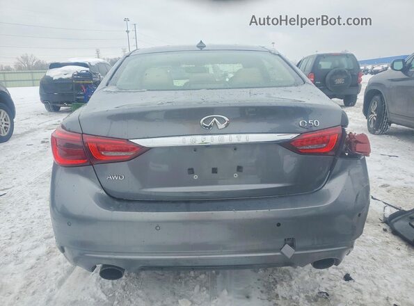 JN1AV7AR4JM540041 2018 INFINITI Q50 Gray Вид ззаду