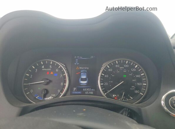 JN1AV7AR4JM540041 2018 INFINITI Q50 Gray Вид щитка приладів