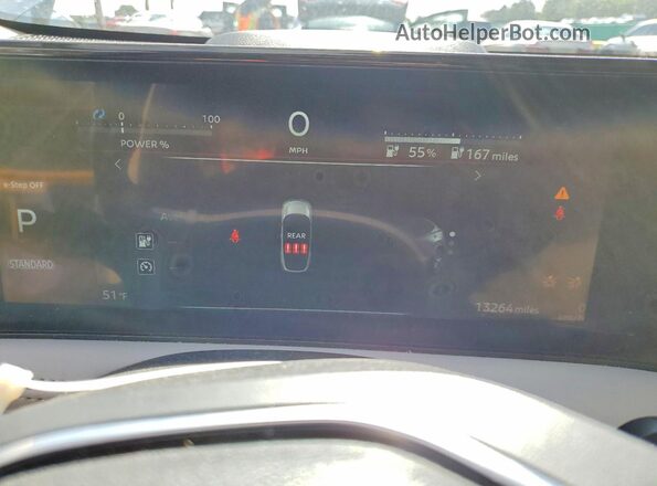 JN1BF0BA1RM432070 2024 NISSAN ARIYA White Instrument cluster view