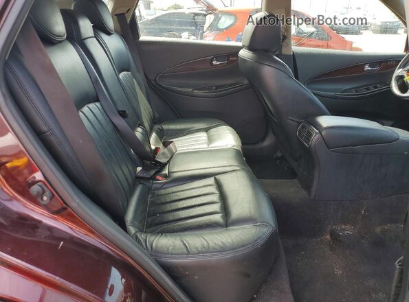 JN1BJ0RP5HM389151 2017 INFINITI QX50 Maroon Rear interior view