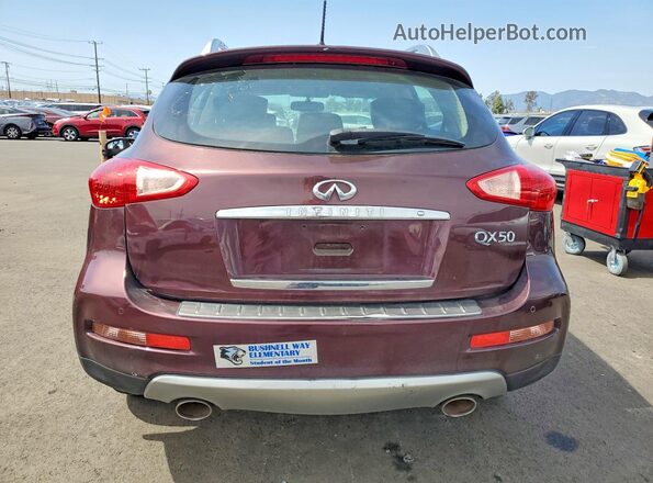 JN1BJ0RP5HM389151 2017 INFINITI QX50 Maroon Rear view