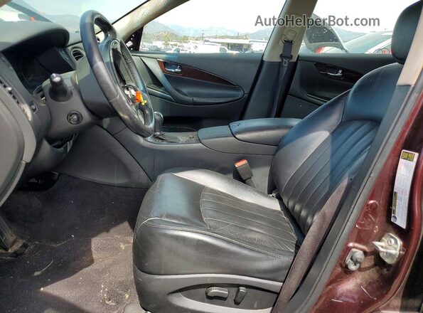 JN1BJ0RP5HM389151 2017 INFINITI QX50 Maroon Front interior view