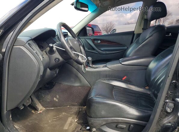 JN1BJ0RR1HM415374 2017 INFINITI QX50 Черный Вид салона спереди