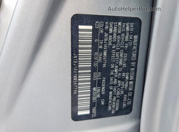 JN1BJ1AV1MW567796 2021 NISSAN ROGUE Silver 360 interior view