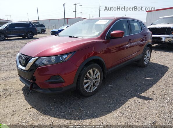 JN1BJ1AV4MW315136 2021 NISSAN ROGUE Red Przód lewy
