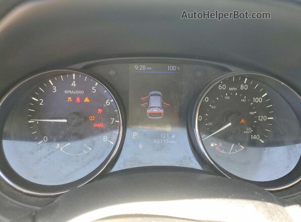 JN1BJ1AV4MW561460 2021 NISSAN ROGUE Silver Instrument cluster view