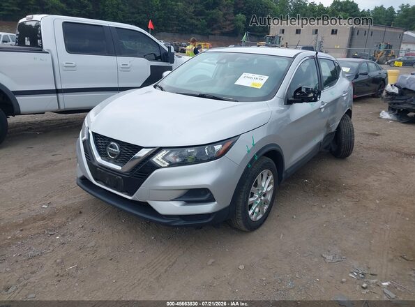 JN1BJ1AV6MW301271 2021 NISSAN ROGUE Gray Vista tres cuartos delantera izquierda