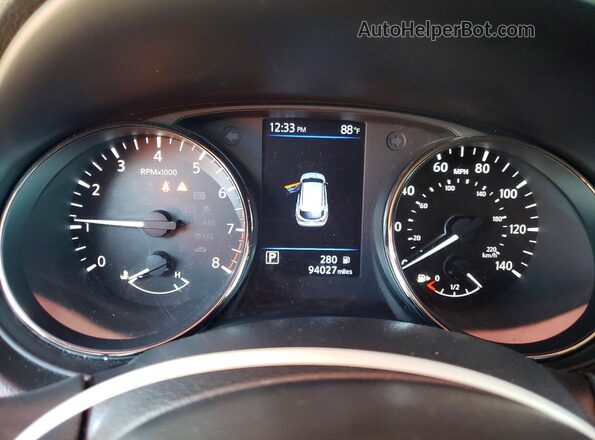 JN1BJ1AV6NW581890 2022 NISSAN ROGUE Gray ხელსაწყოთა პანელის ხედი