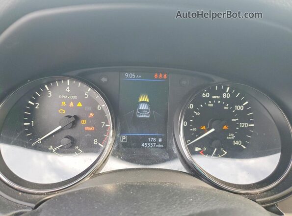 JN1BJ1AV7MW320556 2021 NISSAN ROGUE White Սարքավորումների վահանակի տեսք