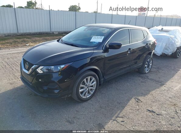 JN1BJ1AV7NW581865 2022 NISSAN ROGUE Черный Передняя левая четверть