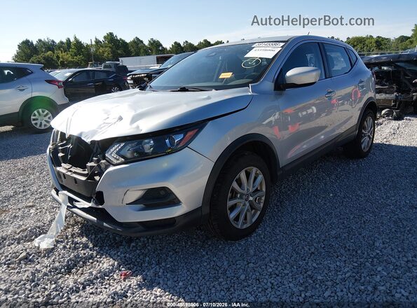 JN1BJ1AW8MW660176 2021 NISSAN ROGUE Silver Vista tres cuartos delantera izquierda