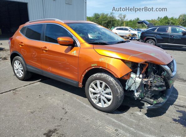 JN1BJ1BV3MW315224 2021 NISSAN ROGUE Orange Front right