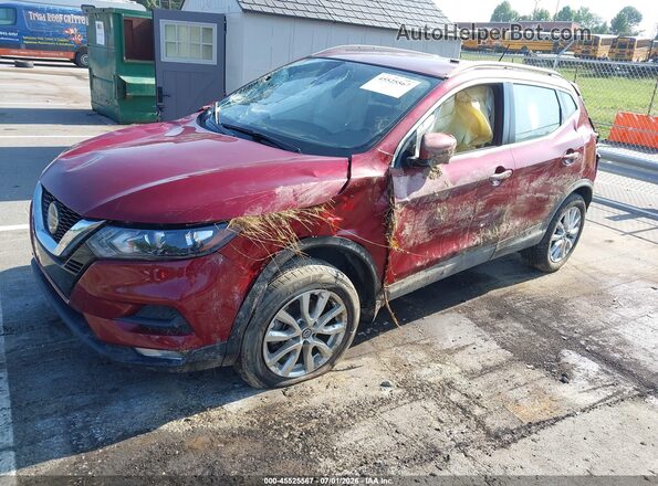 JN1BJ1BV3MW320522 2021 NISSAN ROGUE Red Vista tres cuartos delantera izquierda