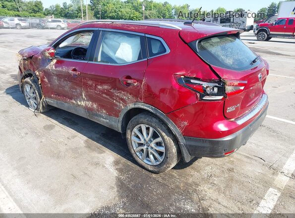 JN1BJ1BV3MW320522 2021 NISSAN ROGUE Red Trasero izquierdo