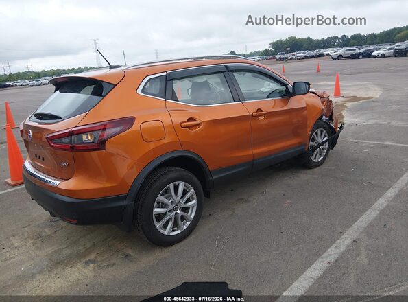 JN1BJ1BV5MW319968 2021 NISSAN ROGUE Оранжевый Задняя правая четверть