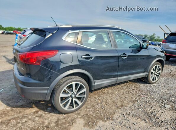 JN1BJ1CP0HW007353 2017 NISSAN ROGUE Black Trasero derecho