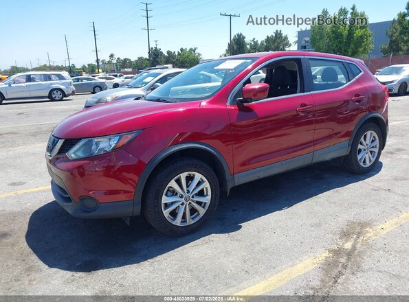 JN1BJ1CP0KW243394 2019 NISSAN ROGUE Burgundy Vista tres cuartos delantera izquierda