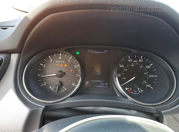 JN1BJ1CP2HW025708 2017 NISSAN ROGUE Orange Widok zestawu wskaźników