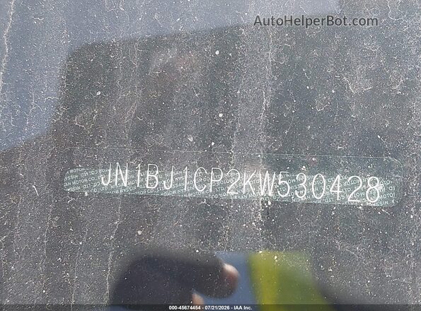 JN1BJ1CP2KW530428 2019 NISSAN ROGUE Черный Вид подкапотного пространства